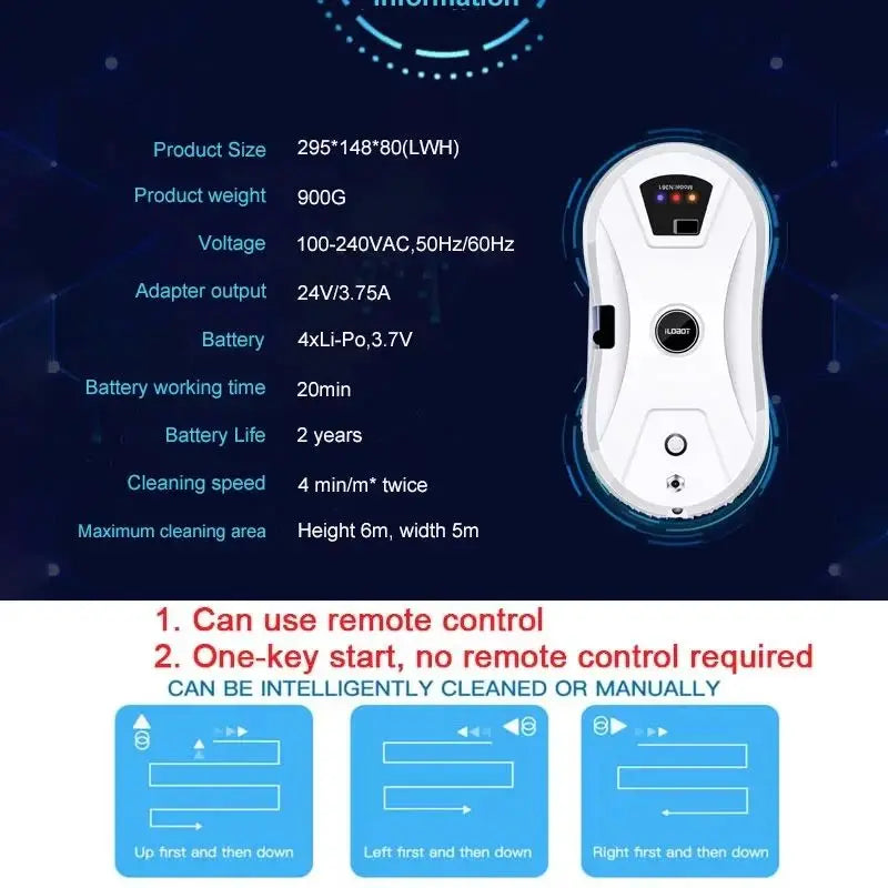 Window Cleaner Robot with Anti-Fall Function