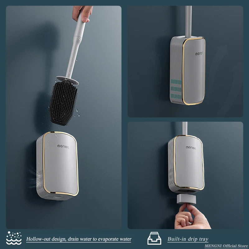 Luxury Toilet Brush Wall-Mount Cleaning Tool