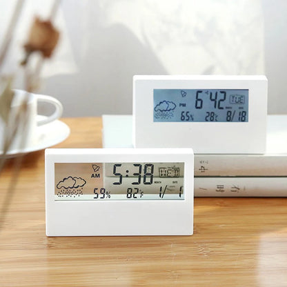 Thermo Hygrometer Weather Display Alarm Clock