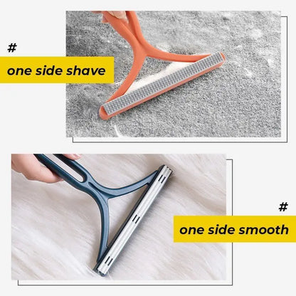 Double-Sided Silicone  Hair Remover Brush