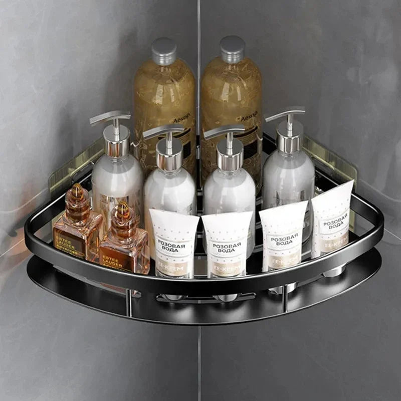 Aluminum Alloy Bathroom Shelf for Shower Organization