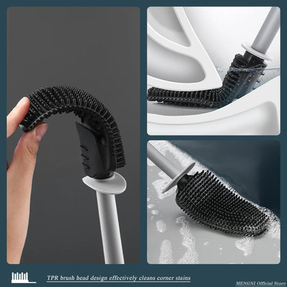 Luxury Toilet Brush Wall-Mount Cleaning Tool