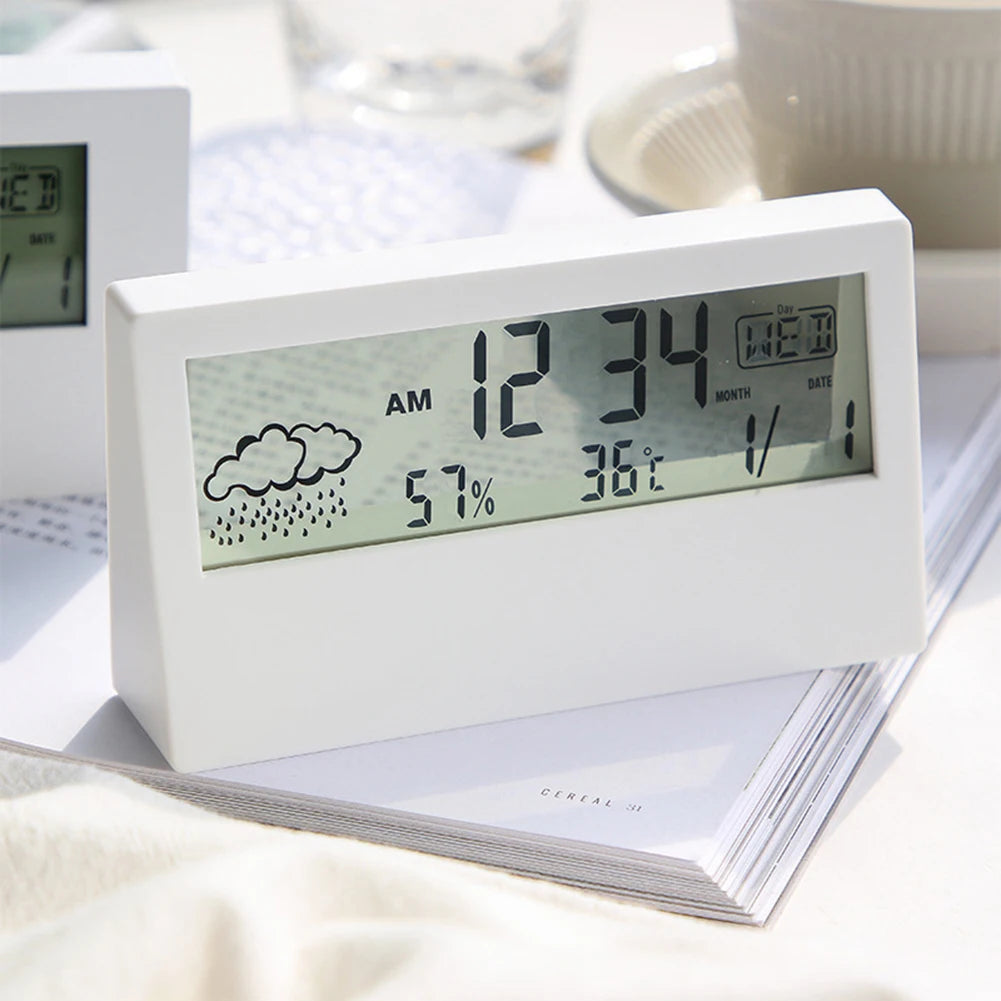 Thermo Hygrometer Weather Display Alarm Clock