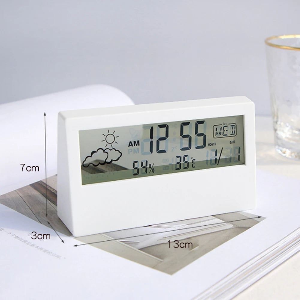 Thermo Hygrometer Weather Display Alarm Clock